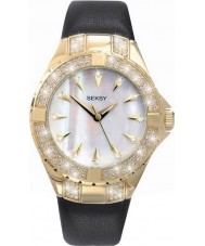 Seksy 4433 Ladies Gold White Black Watch