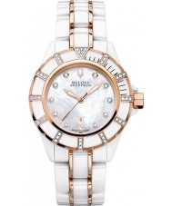 Bulova Accutron 65R140 Ladies Mirador White Rose Gold Watch