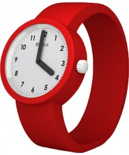 O clock Numbers White Red Watch