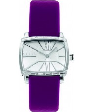 Ted Baker TE2008 Ladies Silver Dial With Pink Patent Leather Strap Watch