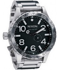 Nixon A057-1000 The 51-30 Tide Black Steel Watch