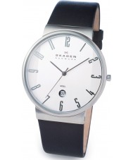 Skagen 355XLSLB Mens White Black Watch