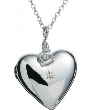 Hot Diamonds DP132 Ladies Giselle Starry Heart Silver Pendant