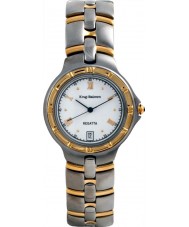 Krug Baumen 2614KM Mens Regatta White Silver Gold Watch 