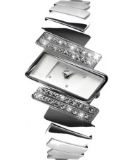 Seksy 4158 Ladies Electra Crystals White Chrome Watch