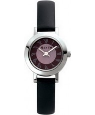 Mango QM711.39.01 Ladies Flamingo Grey Dial With Grey Matt Leather Strap Watch