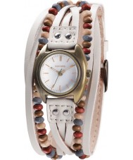 Kahuna KLS-0202L Ladies Cream Multi Thong Watch
