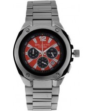 Ballistic BWC102 Mens Cyclone Chronograph Silver Red Watch