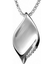 Hot Diamonds DP167 Ladies Simply Sparkle Pave Leaf Silver Pendant