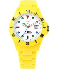 LTD Watch LTD-050120 Unisex Vs Jls White Dial And Yellow Polycarbonate Bracelet Watch