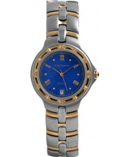 Krug Baumen 2615KM Mens Regatta Blue Steel Gold Watch