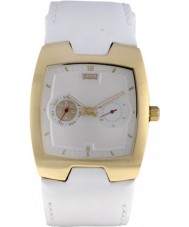 Levis L003GIGWRW Ladies White Dial And Strap With Gold Plated Head Case Watch