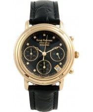 Krug Baumen 150573DL Ladies Principle Diamond Black Chronograph Watch