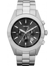 DKNY NY1507 Mens Dress Chronograph Black Silver Watch