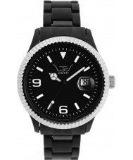 LTD Watch LTD-031002 Unisex Black Dial And Strap With Ss Bezel Watch