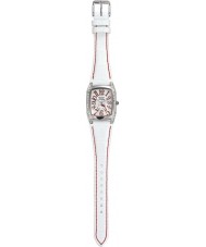 Hello Kitty 24762 Ladies Kitty Steps Out Silver Stones White Watch