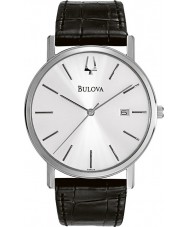 Bulova 96B104 Mens Dress Silver Black Watch