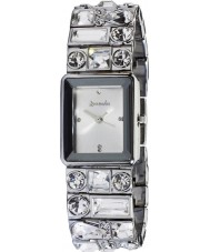 Accessorize B1022 Ladies Silver Multi Stone Watch