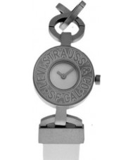 Levis L019GI-1 Ladies White Dial Link Leather Strap Watch