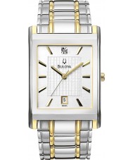 Bulova 98D005 Mens Diamond Two Tone Watch