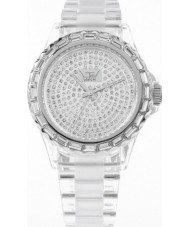 LTD Watch LTD-010101 Clear Plastic Three Hand Watch