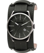 Kahuna KUC-0045G Mens Dark Green Cuff Watch