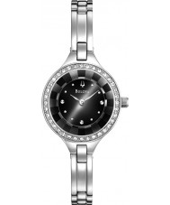 Bulova 96L178 Ladies Crystal Silver Watch