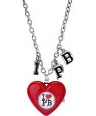 Pauls Boutique Ladies Red Heart Necklace Watch
