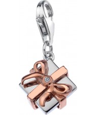 Hot Diamonds DT224 Thank You Gift Silver and Rose Gold Charm