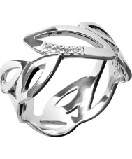 Hot Diamonds DR077-K Ladies Simply Sparkle Multi Leaf Ring (Size K-S)