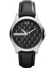 Armani Exchange AX5204 Ladies Black Leather Strap Watch