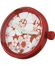 O clock Red Daisy Watch FACE