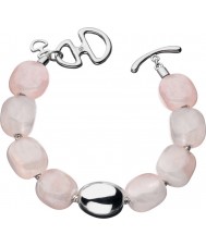 Hot Diamonds DL126 Ladies Selene Rose Quartz-Twilight Bracelet 