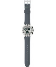 Swatch SUIK404 Unisex Roud Of Hump Grey Silicone Strap Watch