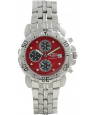 Krug Baumen 241269DM-R Mens Sportsmaster Red Diamond Chronograph Watch