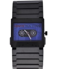 Levis L015GU-2 Unisex Mix Tape Blue Dial Black Ip Bracelet Watch