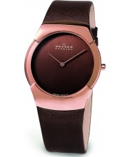 Skagen 582XLRLM Ladies Swiss Rose Gold Brown Watch