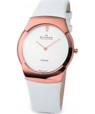 Skagen 582XLRLWWD Ladies Swiss Rose Gold White Watch