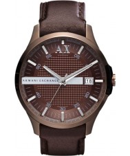 Armani Exchange AX2123 Mens Brown Leather Strap Watch