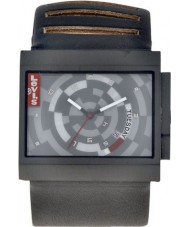 Levis L014GU-3 Unisex With Grey Dial And Black Leather Strap Watch