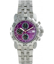 Krug Baumen 241269DM-PU Mens Sportsmaster Diamond Purple Dial