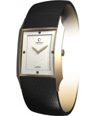 Obaku V107LGIRB Ladies Harmony White Gold Black Watch