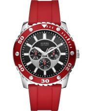 Guess Mens WEB Red Watch