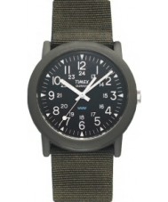 Timex T41711 Mens Camper Black Dial Green Strap Watch