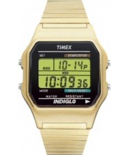 Timex T78677 Mens Indiglo Digital Gold Expander Watch