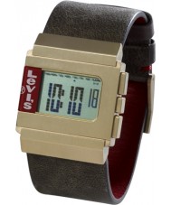 Levis L017GU-4 Unisex Digital Brown Leather Strap Chronograph Watch