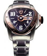 Tonino Lamborghini 24.01 Mens Spyder Black Dial Ss Strap Watch