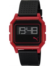 Puma Flat Screen Black Red Watch