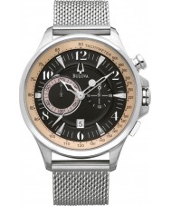 Bulova 96B139 Mens Adventurer Chronograph Silver Black Watch