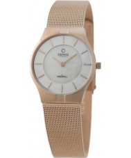 Obaku V122LVWMV Ladies Rose Gold White Mop Dial Bracelet Watch